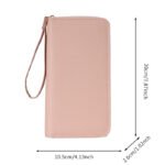 Long Wallet with Macaron Color Zipper, Women's Multi-Compartment Handbag, Genuine Leather Texture - Image 5