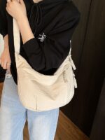 Capacity Crossbody Bag Women Lightweight Nylon Texture Shoulder Dumpling - Image 5