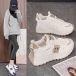 2025 Fall Women's Casual Sneakers Breathable Thick Sole Platform Shoes - Image 4