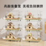 Hamster Cage Luxury Villa for Golden Bear, Large Acrylic Transparent Breeding Box - Image 4