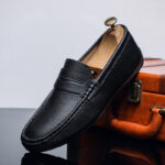 Men's Loafers Summer Breathable Leather Casual Shoes Slip-on - Image 6