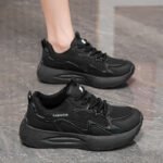 Women's Breathable Mesh Casual Sneakers with Thick Sole - Image 2