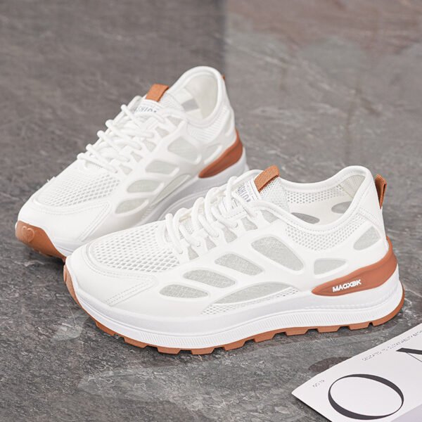 Summer Women's New Breathable Mesh Casual Sneakers Thick Sole Sports Shoes