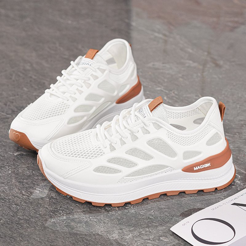 O1CN01hO6NiT1arvLI7TMrN_2217755913384-0-cib.jpg Summer Women's New Breathable Mesh Casual Sneakers Thick Sole Sports Shoes - Image 1