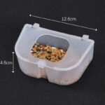 Bird Seed Box Anti-Splash with Lid Pigeon Feeder Plastic Bird Food Container Hanging Water Bowl Cockatiel Parrot Feeding Trough - Image 2