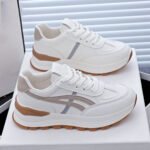 Summer New Women's Breathable Casual Sneakers, Korean Thick Sole Heightening Sports Shoes, Vintage Dad Shoes - Image 3