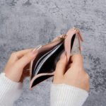 Solid Color Women's Wallet with Buckle and Zipper Coin Pocket, Short Card Holder - Image 3