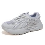 2025 Summer Women's Breathable Mesh Sports Shoes Korean Thick Sole Casual Soft Sole Dad Shoes - Image 5