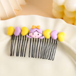 5# Yellow Purple Twin Tail Comb