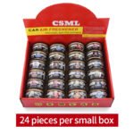 Car Scented Wax Tin Can Car Air Freshener Solid Perfume - Image 4