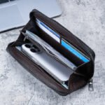 New Men's Long Zipper Wallet Large Capacity Multi-Card Business Canvas Clutch Wallet - Image 2