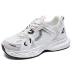 Women's Chunky Sneakers 2025 New Spring Breathable Mesh Sports Shoes Korean Style Thick Sole Casual Running Shoes - Image 5