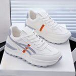 Summer New Women's Breathable Casual Sneakers, Korean Thick Sole Heightening Sports Shoes, Vintage Dad Shoes - Image 2