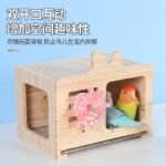Parrot Nest Hanging Wooden House for Winter Warmth, Suitable for Monk Parakeet, Sun Conure, and Small Birds - Image 3