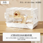 Hamster Cage 47 Wooden Chew-Proof Luxury Villa with Accessories Set - Image 7