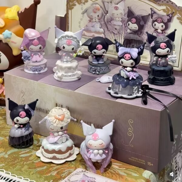 Miniso Kuromi White Moon Series Blind Box Anime Desktop Ornament Figure Toy