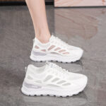 Women's Casual Sneakers Breathable Mesh Thick Sole Sports Shoes - Image 2