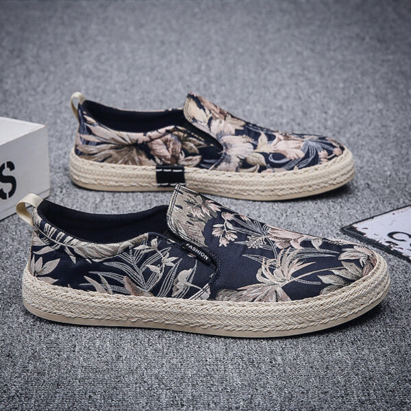 Men's Casual Loafers Breathable Canvas Shoes