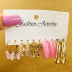 Black Butterfly Acrylic Earring Set - Image 2
