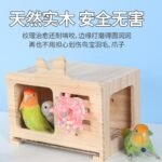 Parrot Nest Hanging Wooden House for Winter Warmth, Suitable for Monk Parakeet, Sun Conure, and Small Birds - Image 2
