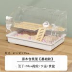Hamster Cage Transparent Panoramic Large Space Wooden Bite-Proof Luxury Villa - Image 8