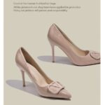 Nude High Heel Pumps for Women 2025 French Style Design Buckle Pointed Toe New Small Famous - Image 4