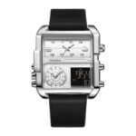 White Dial Black Strap 3