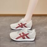 Spring New Women's Breathable Mesh Agni Shoes Korean Style Thick Sole Sports Casual Running Dad Shoes - Image 4