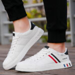 Men's Korean Style Casual Canvas Shoes Low Top White Sneakers Comfortable Breathable Board Shoes - Image 3