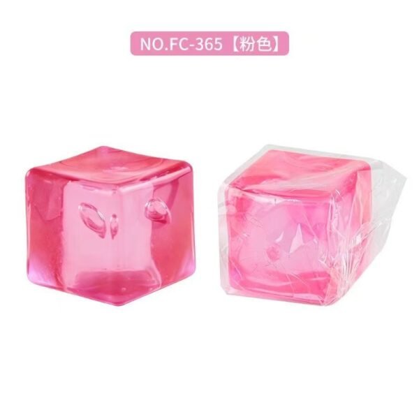 5cm Large Ice Cube Pink OPP Bag