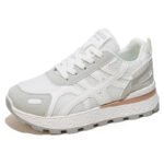 Women's Breathable Mesh Sneakers Korean Style Thick Sole Casual Sports Shoes - Image 5