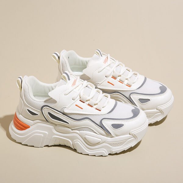 2025 Spring New Korean Style Women's Sneakers Heightening Sports Shoes Casual Running Shoes K805