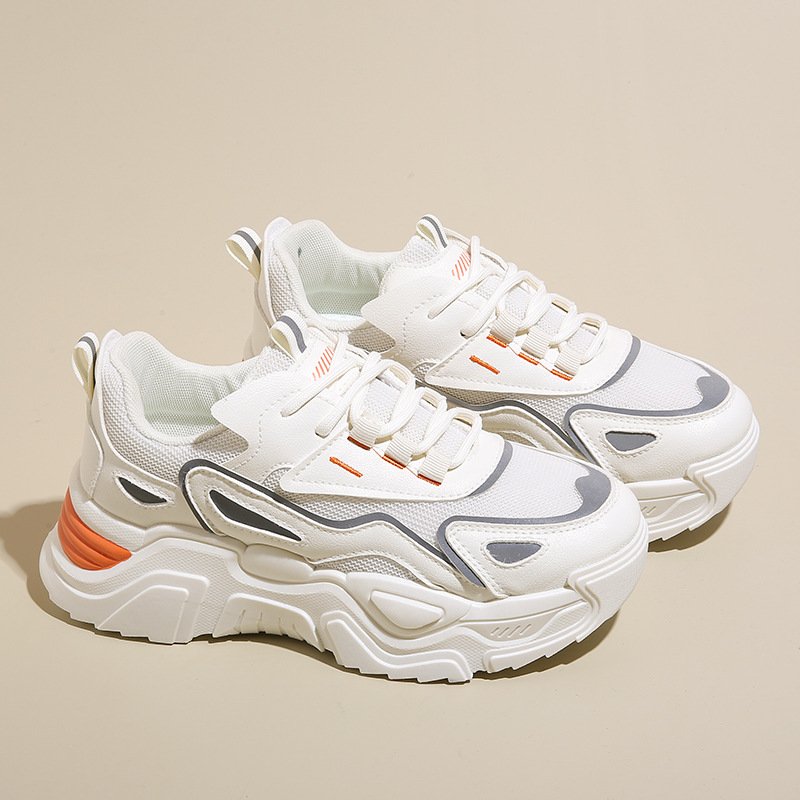 O1CN01nk4uZP1arvJwLUDlW_2217755913384-0-cib.jpg 2025 Spring New Korean Style Women's Sneakers Heightening Sports Shoes Casual Running Shoes K805 - Image 1