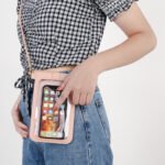 Women's PU Leather Lock Buckle Crossbody Bag with Touch Screen Phone Pocket - Image 4