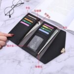 2022 New Plain Weave Heart-Shaped Wallet Women's Long Wallet with Multiple Card Slots and Buckle - Image 2
