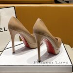 Nude Leather Red Sole 9cm / 40