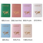 Leather Passport Holder Couple New Wedding Gift Travel Document Case Passport Cover PU - Image 4