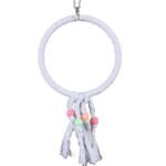 Parrot Cotton Rope Swing Toy Hanging Ring Ladder for Budgies Cockatiels - Image 5