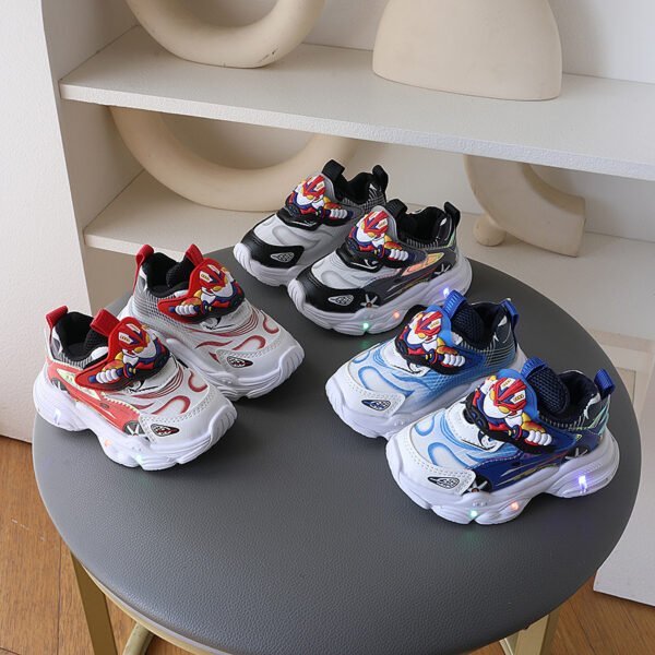 Children's Sports Shoes Light-up Girls Anti-slip Soft Sole Running Boys Cool