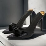 Open Toe Stiletto Heel Sandals, Sexy Thin Heel Slippers, Pointed Toe Korean New Fashion - Image 3