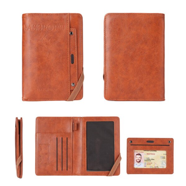 Multi-functional Travel Document Passport Holder with Vaccine Card Slot, Passport Cover Protector