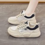 Summer Women's Casual Sneakers with Mesh Upper and Platform Sole - Image 2
