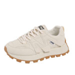 2025 Spring New Breathable White Casual Shoes for Women Korean Style Thick Sole Comfortable Running Sneakers - Image 5