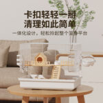 Jaka Hamster Cage Large Luxury Villa for Golden Bear, Cheap Large Two-Layer Breeding Box Small Nest Supplies - Image 5
