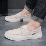 Men's Summer Slip-On Casual Shoes Corduroy Breathable Fisherman Shoes Lightweight Soft Sole Old Beijing Cloth Shoes - Image 2