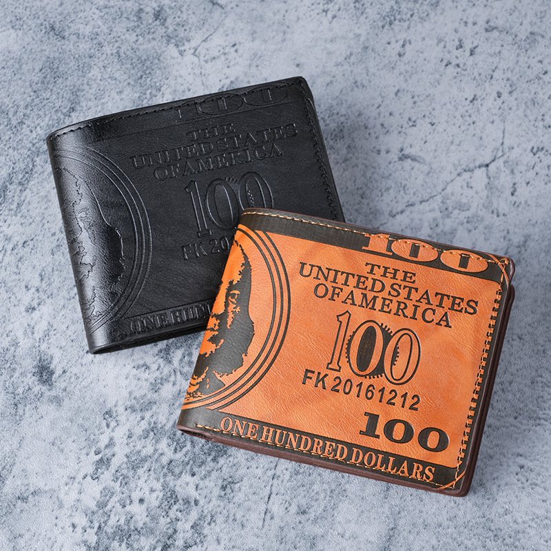O1CN01tK6ILE2NfwCOHohEa_2209400949991-0-cib.jpg Fashion New PU Leather Men's Short Wallet - Image 1