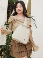 Crossbody Bag Women's Solid Color Fabric Multi-functional Handbag Backpack
