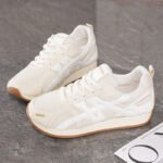 German Training Shoes Women's Mesh Breathable Casual Shoes 2025 New Korean Style Comfortable Sports Shoes College Style Agassi Shoes