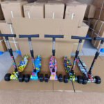 Children's Scooter Foldable 4-Wheel Flashing Glide 3-Gear Adjustable Hummer Wheel One-Key Fold - Image 3