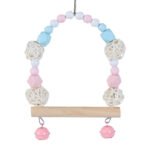 Parrot Cage Accessories Decorative Parrot Swing Toy for Budgies Cockatiels Lovebirds Tiger Parrots Rattan Ball Toy Training Swing - Image 5